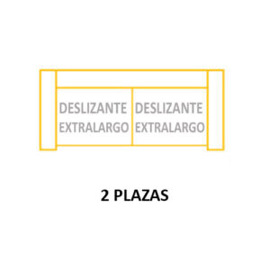 2PL DESLIZANTE XL ASIENTOS de 60cm (Largo 160 x Alto 115 x Fondo 105) ±