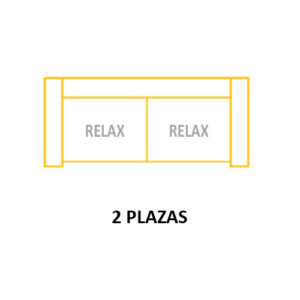 2PL RELAX ASIENTOS de 60cm (Largo 160 x Alto 115 x Fondo 95) ±